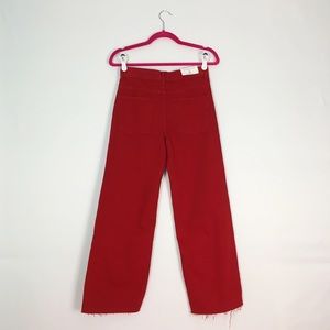 Zara Jeans - NWT Zara Red High Rise Cropped Jeans 2 Zara Jeans - NWT Zara Red High Rise Cropped Jeans 2
